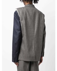 Мужской коричневый пиджак с узором "гусиные лапки" от Kolor