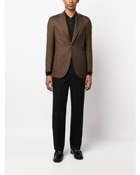 Мужской коричневый пиджак от Brioni