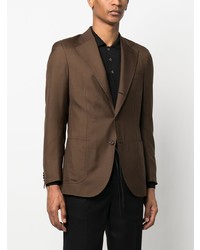 Мужской коричневый пиджак от Brioni