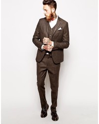 Мужской коричневый пиджак от Asos