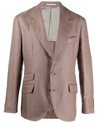 Мужской коричневый пиджак от Brunello Cucinelli