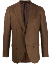 Мужской коричневый пиджак от Caruso