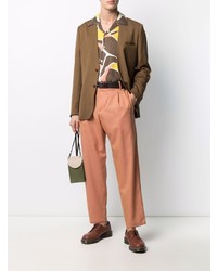 Мужской коричневый пиджак от Costumein