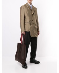 Мужской коричневый пиджак от Comme Des Garcons Homme Plus