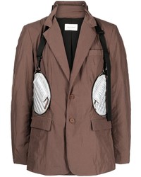 Мужской коричневый пиджак от Craig Green