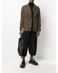 Мужской коричневый пиджак от Issey Miyake