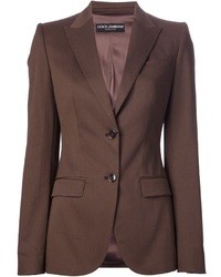 Женский коричневый пиджак от Dolce & Gabbana