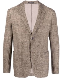 Мужской коричневый пиджак от Emporio Armani