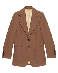Мужской коричневый пиджак от Gucci