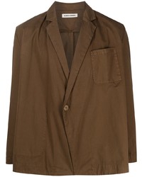 Мужской коричневый пиджак от Henrik Vibskov