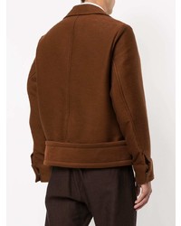 Мужской коричневый пиджак от Maison Mihara Yasuhiro