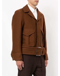 Мужской коричневый пиджак от Maison Mihara Yasuhiro