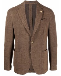 Мужской коричневый пиджак от Lardini