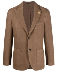 Мужской коричневый пиджак от Lardini