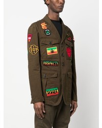 Мужской коричневый пиджак от DSQUARED2