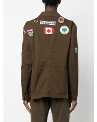 Мужской коричневый пиджак от DSQUARED2