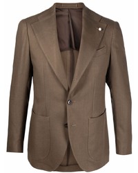 Мужской коричневый пиджак от Luigi Bianchi Mantova