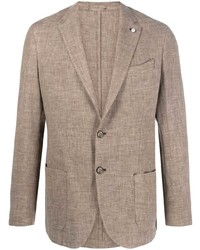Мужской коричневый пиджак от Luigi Bianchi Mantova