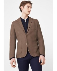 Мужской коричневый пиджак от Mango Man