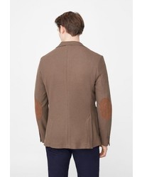 Мужской коричневый пиджак от Mango Man