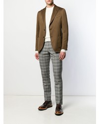 Мужской коричневый пиджак от Dell'oglio