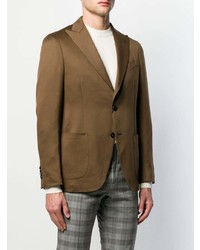 Мужской коричневый пиджак от Dell'oglio