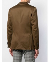 Мужской коричневый пиджак от Dell'oglio