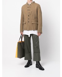 Мужской коричневый пиджак от Uma Wang