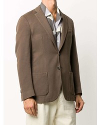 Мужской коричневый пиджак от Dell'oglio