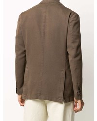 Мужской коричневый пиджак от Dell'oglio