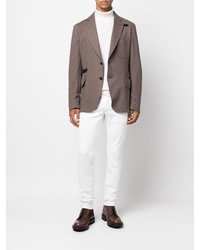 Мужской коричневый пиджак от Brioni