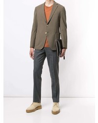 Мужской коричневый пиджак от D'urban