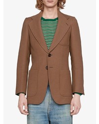 Мужской коричневый пиджак от Gucci