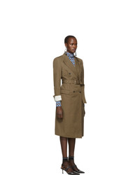 Женский коричневый плащ от Prada