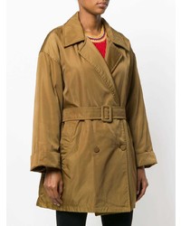 Женский коричневый плащ от Prada Vintage