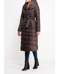 Женский коричневый пуховик от Clasna