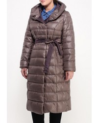 Женский коричневый пуховик от Clasna