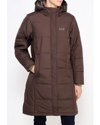 Женский коричневый пуховик от Jack Wolfskin