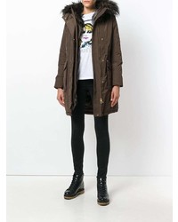 Женский коричневый пуховик от Woolrich