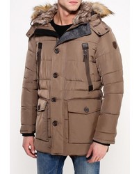 Мужской коричневый пуховик от Tom Tailor