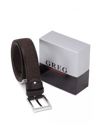 Мужской коричневый ремень от GREG