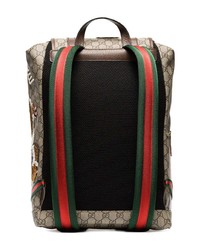 Мужской коричневый рюкзак из плотной ткани от Gucci