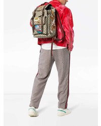 Мужской коричневый рюкзак из плотной ткани от Gucci