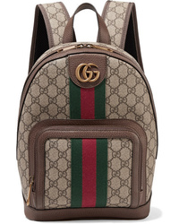 Женский коричневый рюкзак из плотной ткани от Gucci