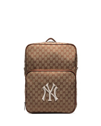 Мужской коричневый рюкзак из плотной ткани от Gucci