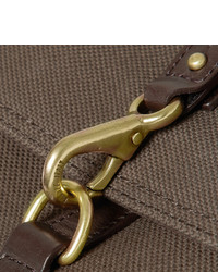 Мужской коричневый рюкзак из плотной ткани