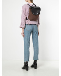 Женский коричневый рюкзак от MM6 MAISON MARGIELA