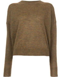 Женский коричневый свитер из мохера от Etoile Isabel Marant