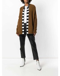 Женский коричневый свитер на молнии от Haider Ackermann