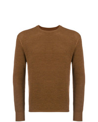 Мужской коричневый свитер с круглым вырезом от Bellerose